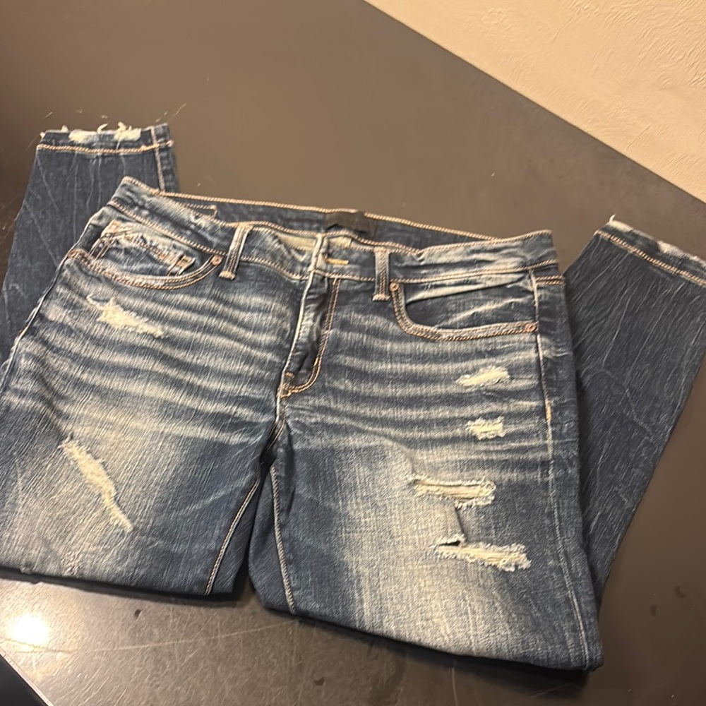 Buckle ankle, skinny jeans, like new